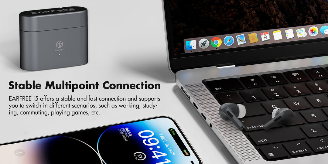 Rose Technics - Audio - ROSESELSA Earfree i5 True Wireless TWS Noise Cancelling Earbuds - Keebz N Cables