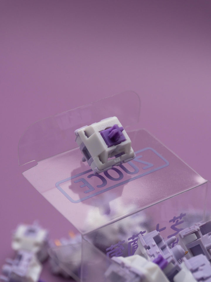 Zuoce Studio - Keyboard Switches - BSUN x Zuoce Studio Cheese Grape Tactile Switches - Keebz N Cables
