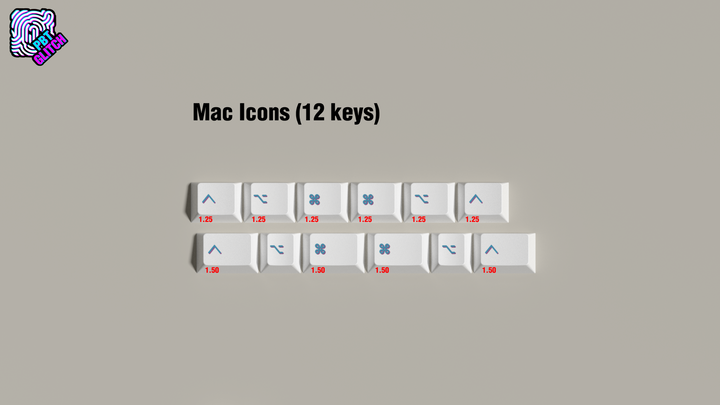 eloquent.clicks - Keycaps - PBT Glitch Keycaps - Keebz N Cables