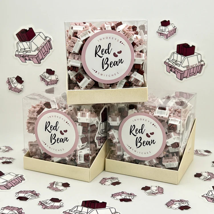 Invokeys - Keyboard Switches - Invokeys Red Bean Linear Switches Switches - Keebz N Cables