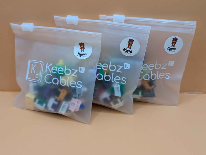 Keebz N Cables - Keyboard Switches - Hypebeast 3rd Edition - HMX Snack Pack with Cheese V2 Switch Sampler - Keebz N Cables