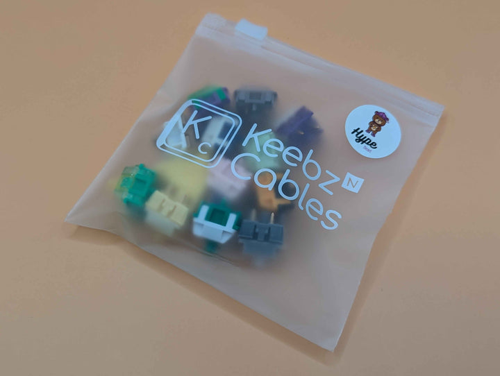 Keebz N Cables - Keyboard Switches - Hypebeast 3rd Edition - HMX Snack Pack with Cheese V2 Switch Sampler - Keebz N Cables