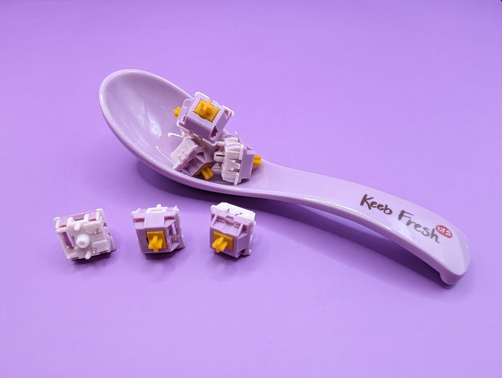 Keebz N Cables - Keyboard Switches - Keebz N Cables x BSUN Taro N Sweet Potato Linear Switches - Keebz N Cables