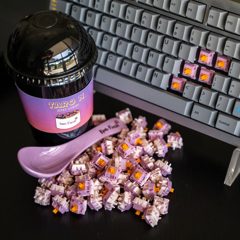 Keebz N Cables - Keyboard Switches - Keebz N Cables x BSUN Taro N Sweet Potato Linear Switches - Keebz N Cables