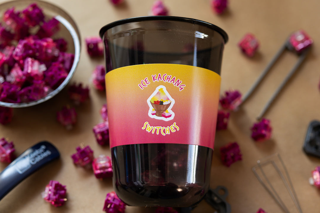 Keebz N Cables - Keyboard Switches - Ice Kachang Linear Switches (Hand Lubed or Unlubed) - Keebz N Cables