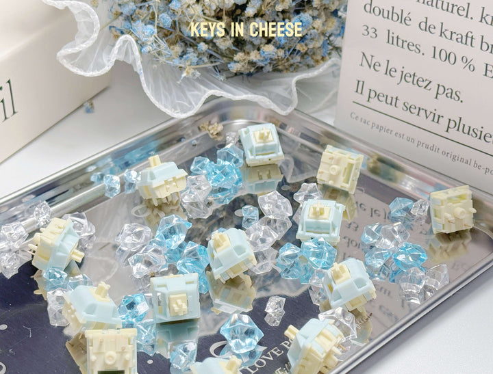 Keygeek - Keyboard Switches - Keygeek Blue Cheese V2 Linear Switches by Keys in Cheese Studio - Keebz N Cables