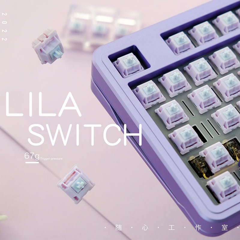 JWK Lila Linear Switches - Keebz N CablesKeyboard Switches