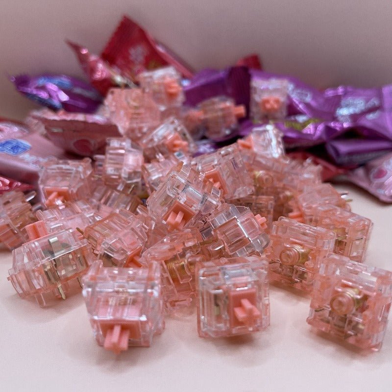 KTT Strawberry V2 Linear Switches - Keebz N CablesKeyboard Switches