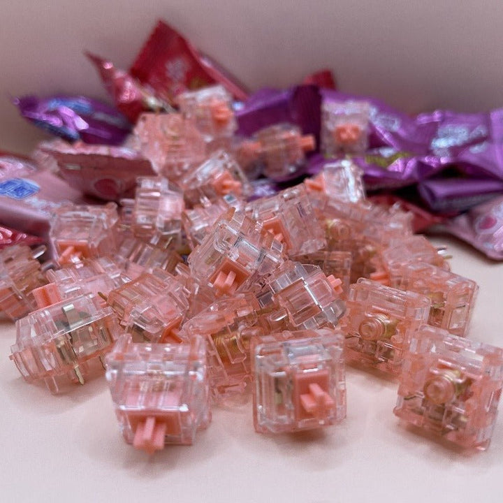 KTT Strawberry V2 Linear Switches - Keebz N CablesKeyboard Switches