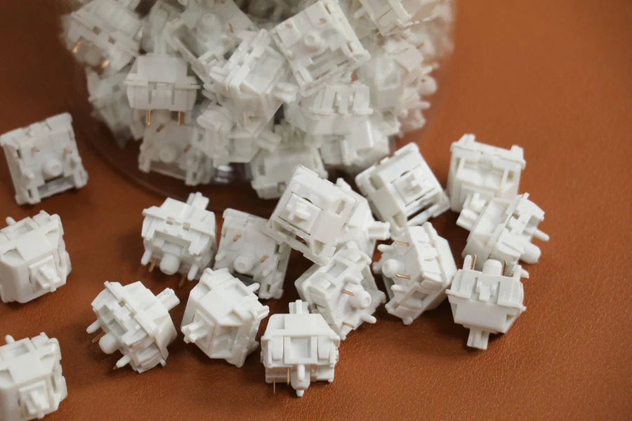 Keygeek - Keyboard Switches - Neo White Linear Switches - Keebz N Cables