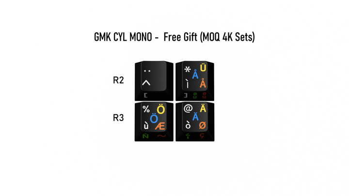 [Group Buy] GMK CYL MONO Keycaps