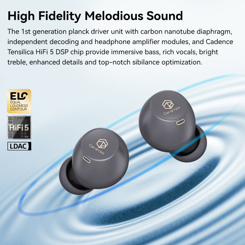 ROSESELSA (Rose Technics) Ceramic X True Wireless TWS Noise Cancelling Earbuds