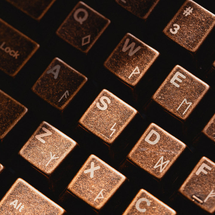 Awekeys - Keycaps - [Group-buy] Awekeys Viking Antique Metal Keycaps - Keebz N Cables