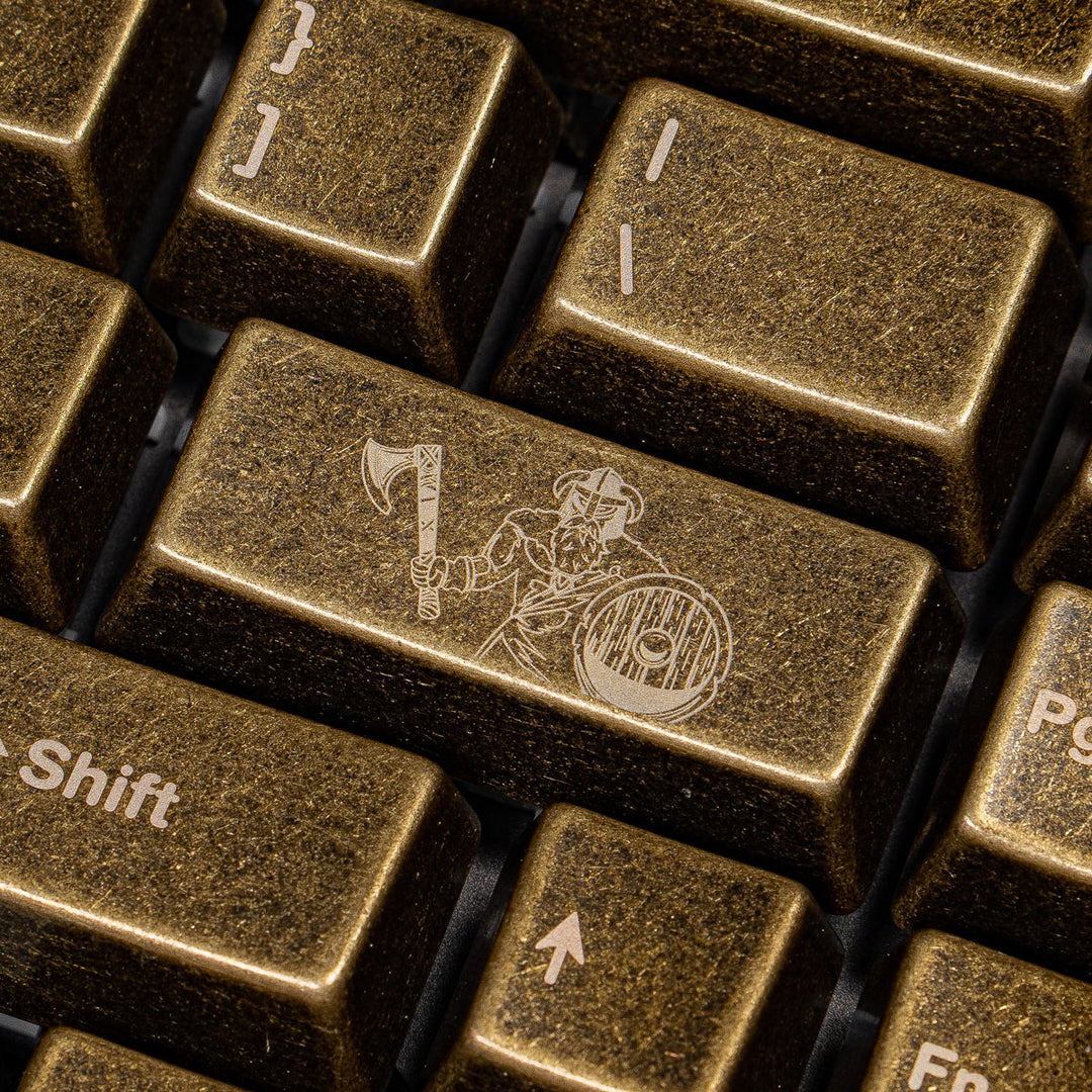 Awekeys - Keycaps - [Group-buy] Awekeys Viking Antique Metal Keycaps - Keebz N Cables