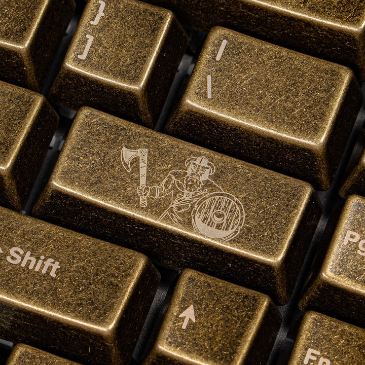 Awekeys - Keycaps - [Group-buy] Awekeys Viking Antique Metal Keycaps - Keebz N Cables