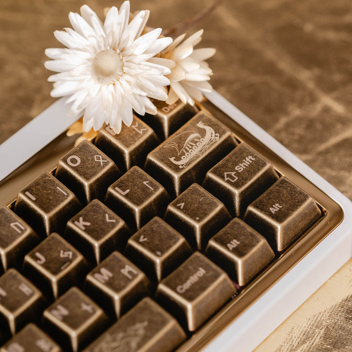 Awekeys - Keycaps - [Group-buy] Awekeys Viking Antique Metal Keycaps - Keebz N Cables