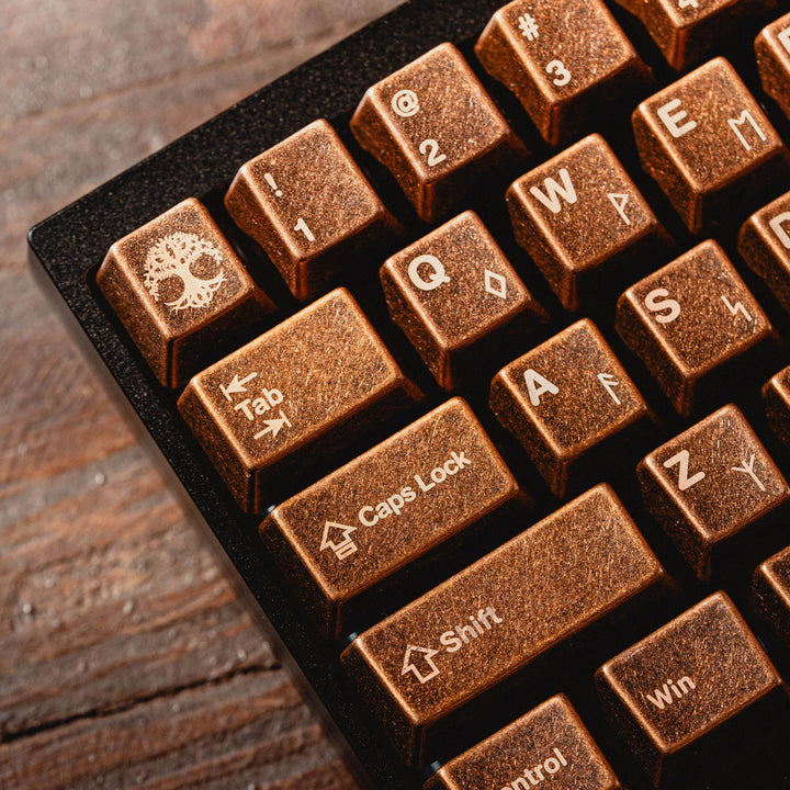 Awekeys - Keycaps - [Group-buy] Awekeys Viking Antique Metal Keycaps - Keebz N Cables