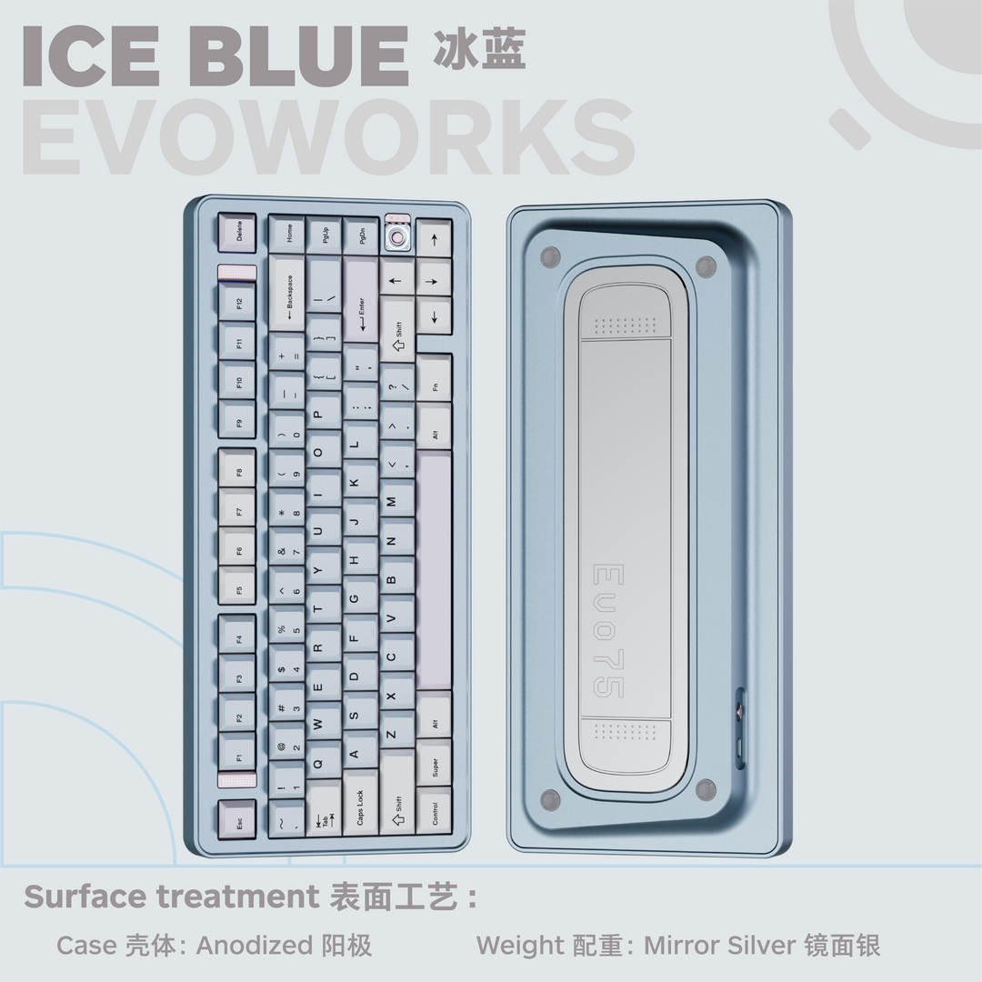 Evoworks Evo75 75% 組み立て済みメカニカルキーボード Keebz N Cables Evoworks Evo75 75% 組み立て済みメカニカルキーボード Keebz N Cables
