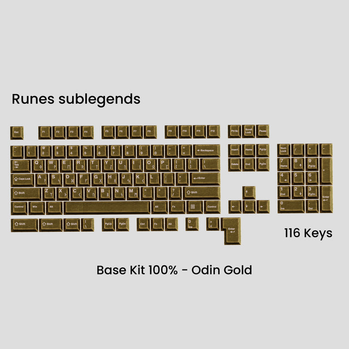 Awekeys - Keycaps - [Group-buy] Awekeys Viking Antique Metal Keycaps - Keebz N Cables