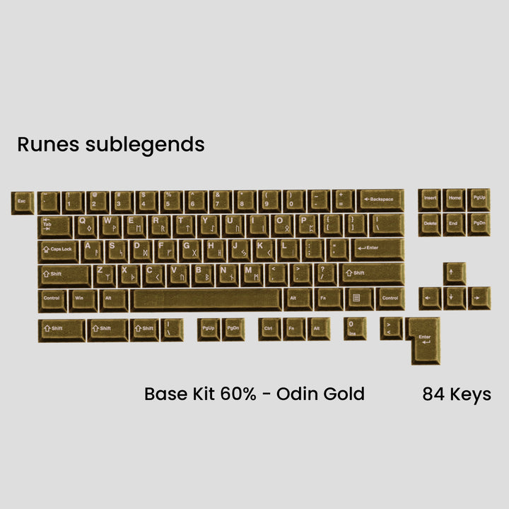 Awekeys - Keycaps - [Group-buy] Awekeys Viking Antique Metal Keycaps - Keebz N Cables