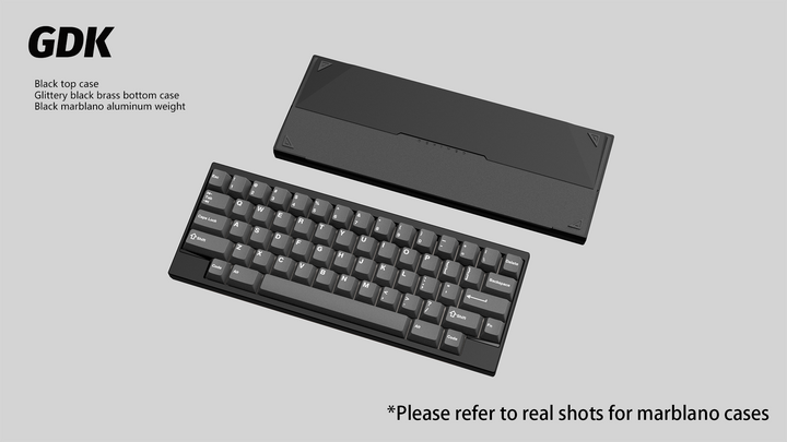 Wuque Studio - Keyboard - [Group-buy] DK1-60 Custom Keyboard Kit - Marblano Weight - Keebz N Cables