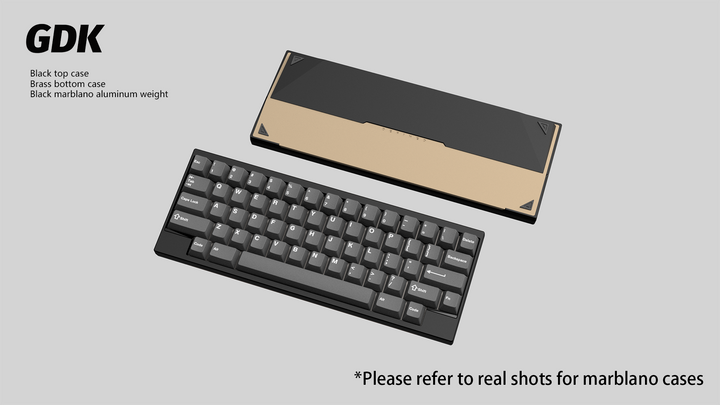 Wuque Studio - Keyboard - [Group-buy] DK1-60 Custom Keyboard Kit - Marblano Weight - Keebz N Cables