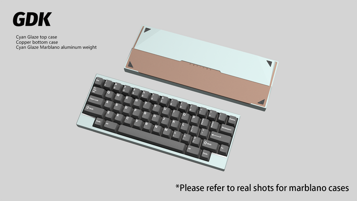 Wuque Studio - Keyboard - [Group-buy] DK1-60 Custom Keyboard Kit - Marblano Weight - Keebz N Cables