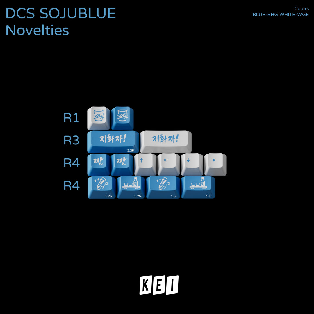 [Group-Buy] DCS Soju Blue Keycaps