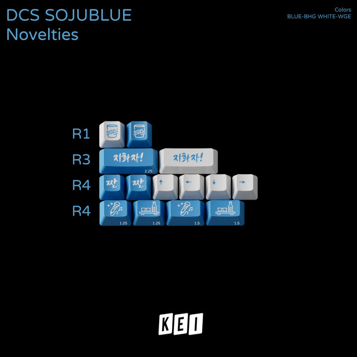 [Group-Buy] DCS Soju Blue Keycaps