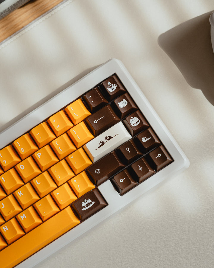 KCH - Keycaps - [Pre-order] KCH Nekoccino Keycaps - Keebz N Cables