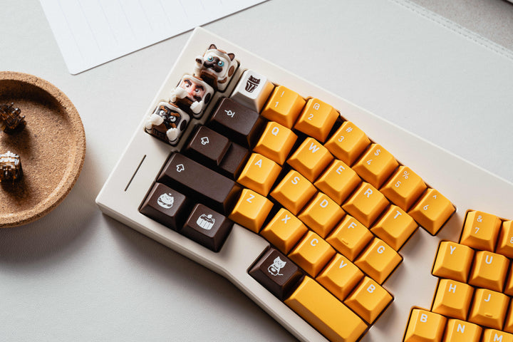 KCH - Keycaps - [Pre-order] KCH Nekoccino Keycaps - Keebz N Cables