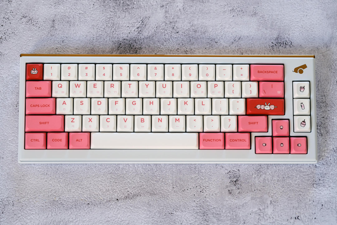 [Pre-order] PBS Strawberry Milk PBT Keycaps