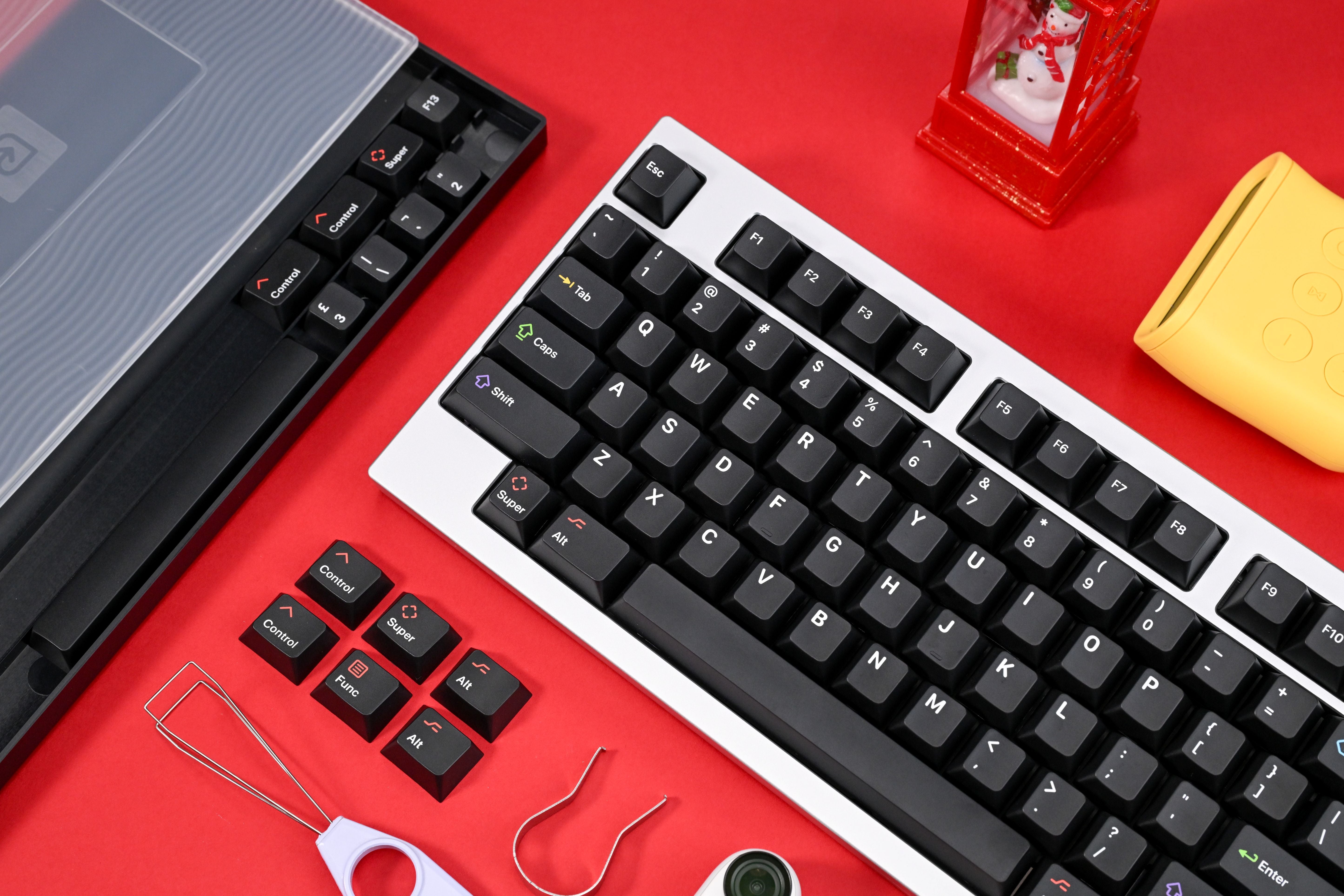 キーボード KAP WoB Keycap set Keyreative KAP White on Black Doubleshot Cherry Profile キー