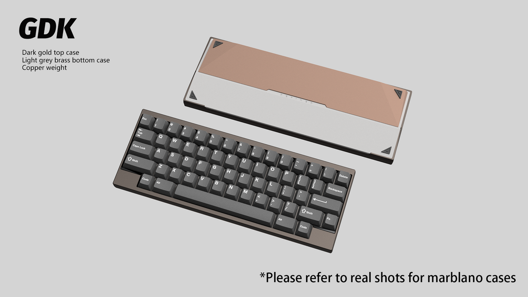 Wuque Studio - Keyboard - [Group-buy] DK1-60 Custom Keyboard Kit - Copper Weight - Keebz N Cables