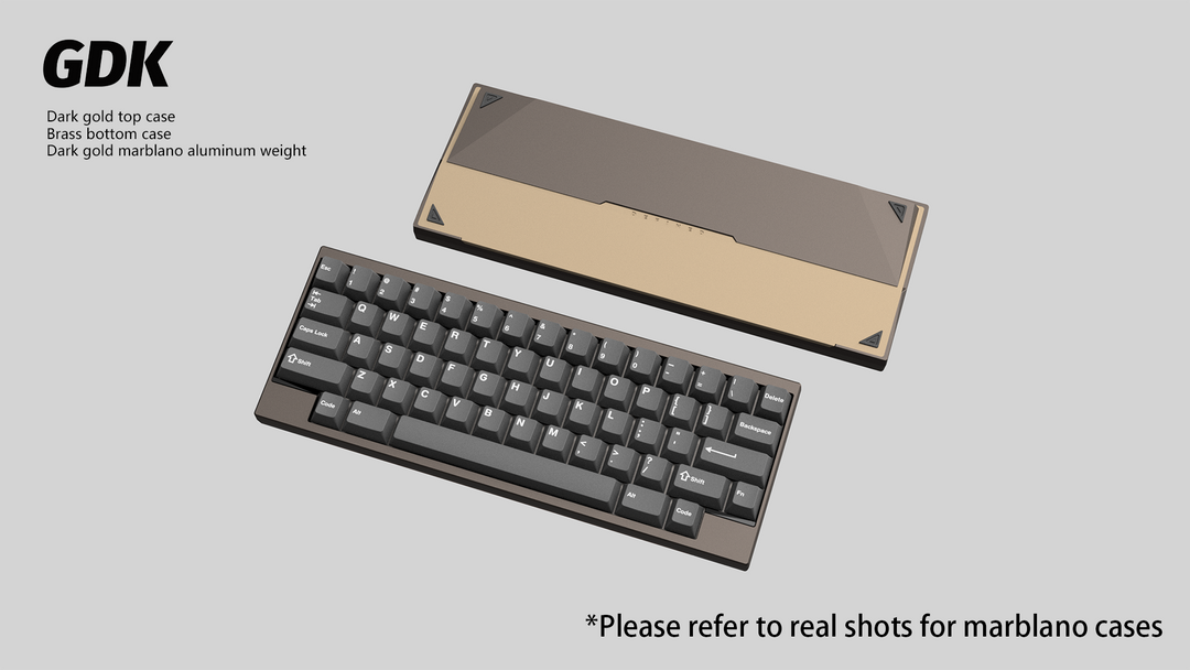 Wuque Studio - Keyboard - [Group-buy] DK1-60 Custom Keyboard Kit - Marblano Weight - Keebz N Cables