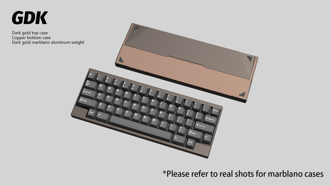 Wuque Studio - Keyboard - [Group-buy] DK1-60 Custom Keyboard Kit - Marblano Weight - Keebz N Cables