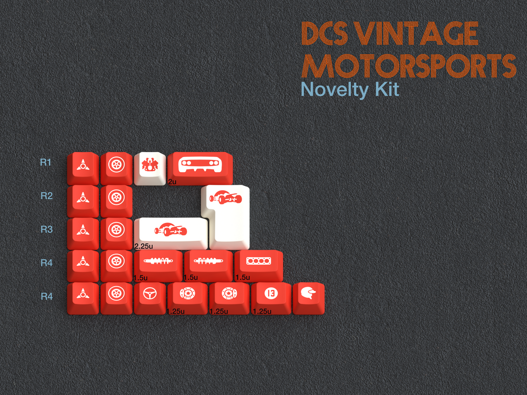[Group-Buy] DCS Vintage Motorsport Keycaps
