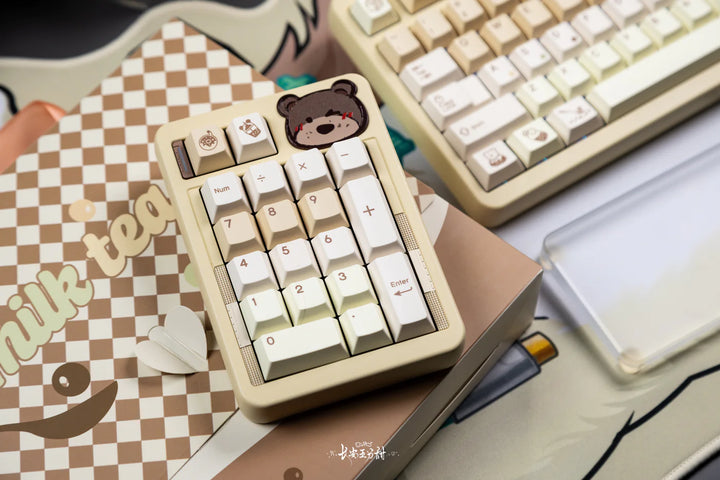 QwertyKeys - Keycaps - [Pre-order] QwertyKeys Pearl Milk Tea Keycaps - Keebz N Cables