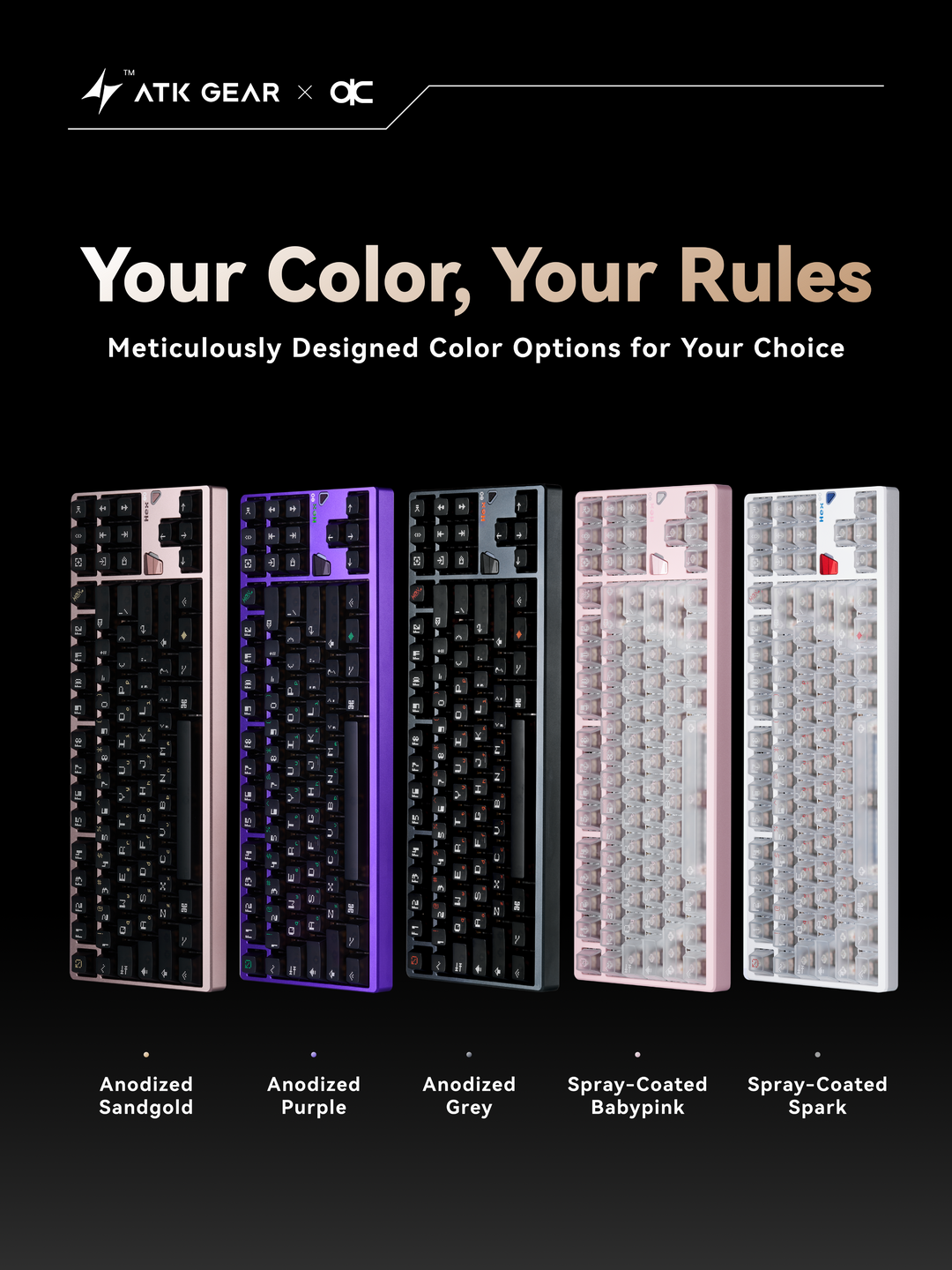 [Pre-order] QwertyKeys x ATK Hex80 TKL - HE Gaming Keyboard