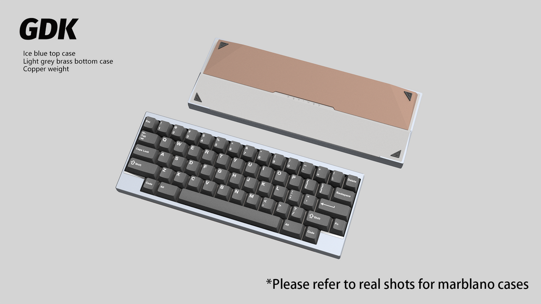 Wuque Studio - Keyboard - [Group-buy] DK1-60 Custom Keyboard Kit - Copper Weight - Keebz N Cables