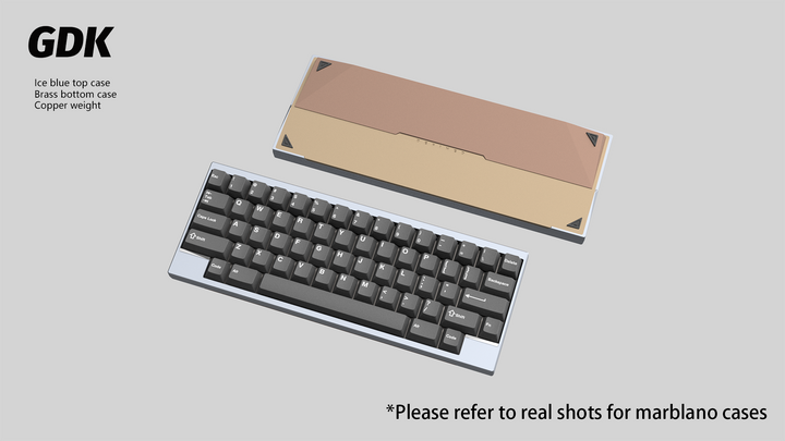 Wuque Studio - Keyboard - [Group-buy] DK1-60 Custom Keyboard Kit - Copper Weight - Keebz N Cables