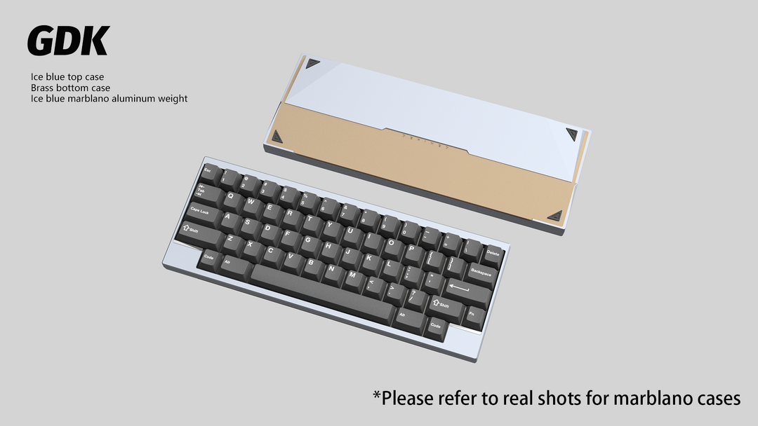 Wuque Studio - Keyboard - [Group-buy] DK1-60 Custom Keyboard Kit - Marblano Weight - Keebz N Cables