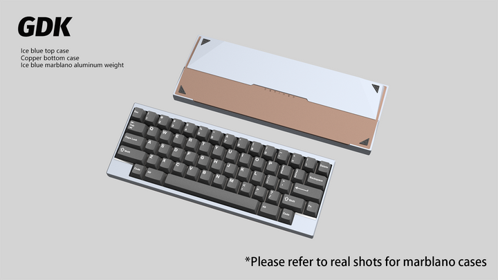Wuque Studio - Keyboard - [Group-buy] DK1-60 Custom Keyboard Kit - Marblano Weight - Keebz N Cables