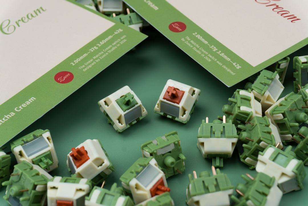 WingTree x Zuoce Studio Matcha Cream Light Tactile Switches