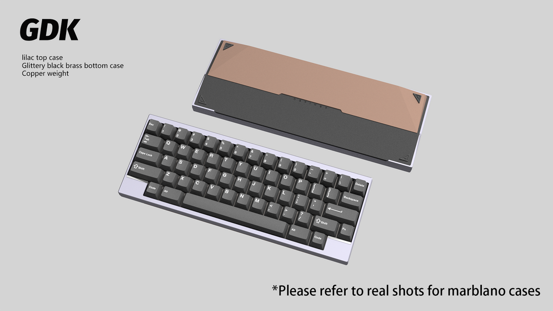 Wuque Studio - Keyboard - [Group-buy] DK1-60 Custom Keyboard Kit - Copper Weight - Keebz N Cables