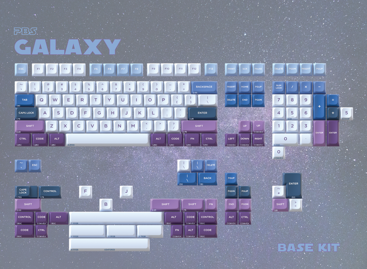 CannonKeys - Keycaps - [Pre-order] PBS Galaxy Keycaps - Keebz N Cables