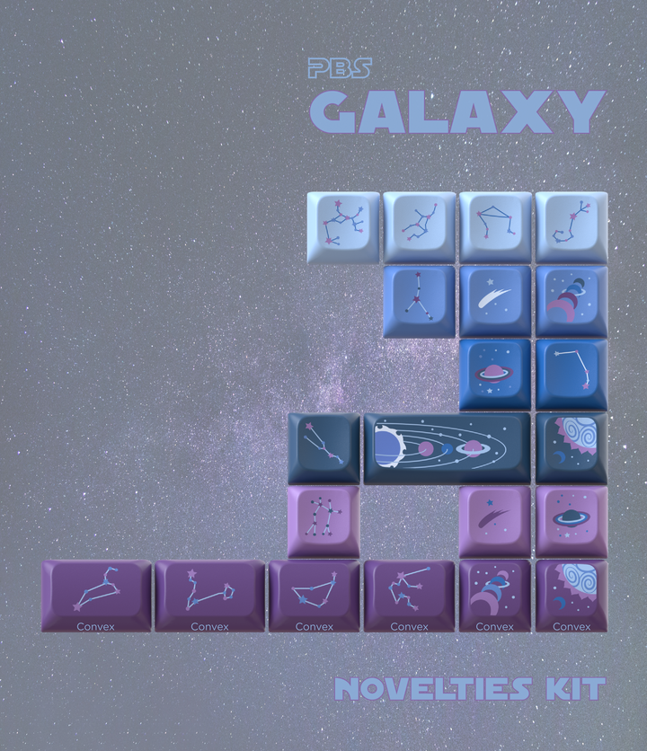 CannonKeys - Keycaps - [Pre-order] PBS Galaxy Keycaps - Keebz N Cables