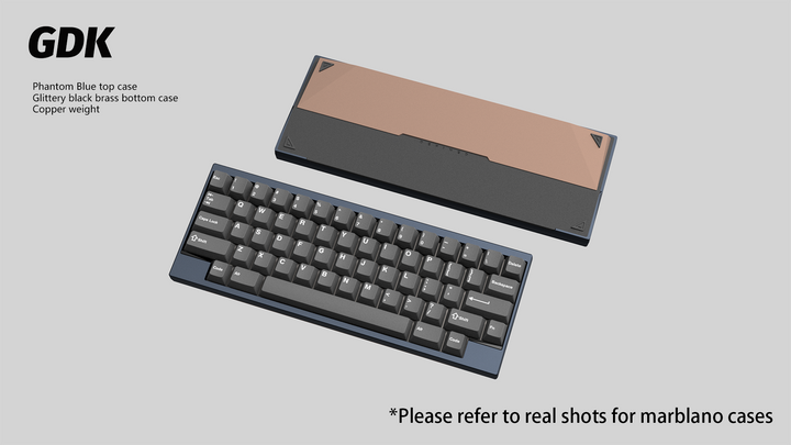 Wuque Studio - Keyboard - [Group-buy] DK1-60 Custom Keyboard Kit - Copper Weight - Keebz N Cables