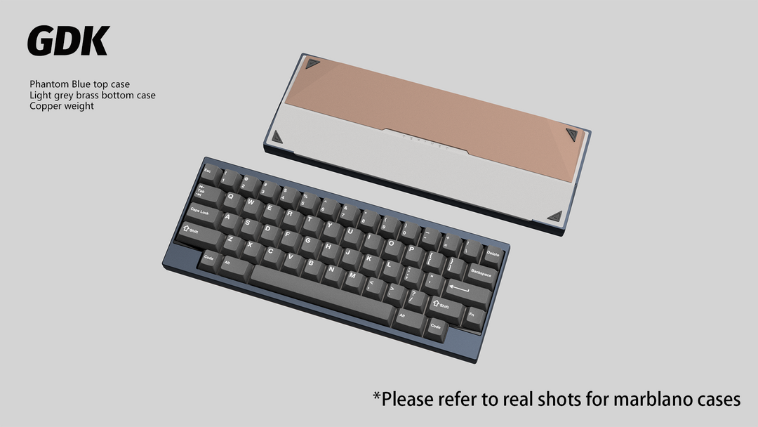 Wuque Studio - Keyboard - [Group-buy] DK1-60 Custom Keyboard Kit - Copper Weight - Keebz N Cables