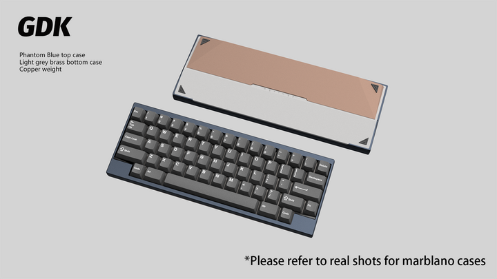 Wuque Studio - Keyboard - [Group-buy] DK1-60 Custom Keyboard Kit - Copper Weight - Keebz N Cables